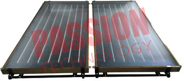 Tembaga Pipa Blue Film EPDM Flat Plate Solar Collector Untuk Proyek Pemanasan Besar