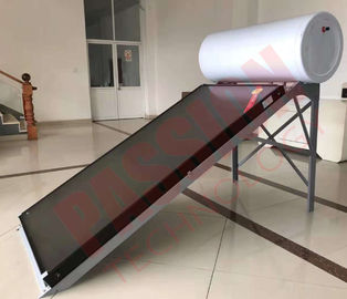 200L White Tank Flat Plate Pemanas Air Tenaga Surya Untuk Pemanas Kamar Mandi, Cuci / Sun Energy Heater