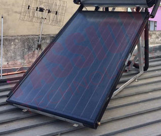Kolektor surya panel datar Pelapisan biru Pelat datar kolektor air surya