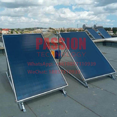 Blue Titanium Flat Plate Solar Collector 500L Tekanan Flat Panel Solar Pemanas Air