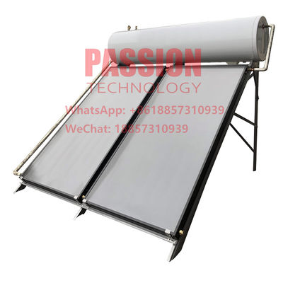 250L Flat Plate Solar Water Heater 2m2 Pemanas Surya Bertekanan Kolektor Datar
