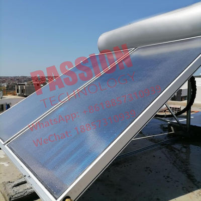 Rooftop Flat Panel Solar Water Heater 2.5m2 Film Biru Pelat Datar Kolektor Surya