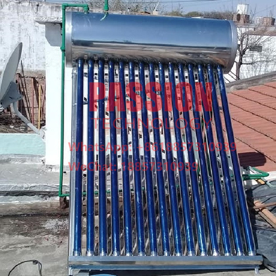 200L Tabung Vakum Pemanas Air Tenaga Surya 304 Stainless Steel Solar Collector
