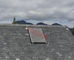 Tekanan Biru Titanium Pelat Datar Solar Geyser Flat Panel Solar Collector