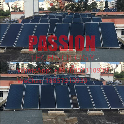 Kolektor Surya Plat Datar 5000L Solar Hotel Pemanasan Kolektor Pemanas Kolam Renang Panel Datar