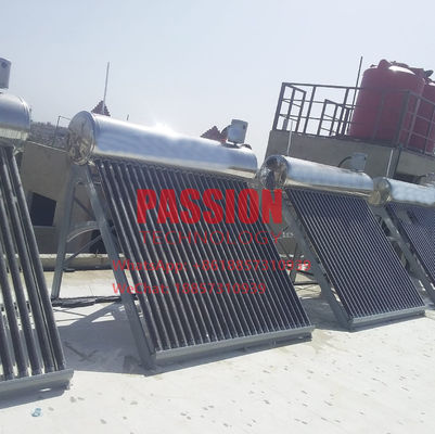 250L 304 Stainless Steel Tabung Vakum Tekanan Rendah Pemanas Air Tenaga Surya Mandi Kolektor Surya Pemanas Kolam Renang