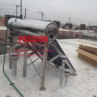 300L 201 Pemanas Air Tenaga Surya Stainless Steel 200L Kolektor Surya Tanpa Tekanan