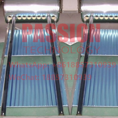 100L 201 Pemanas Air Tenaga Surya Stainless Steel 30 tabung Kolektor Surya Tekanan Rendah