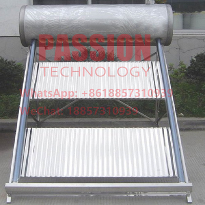 100L 201 Pemanas Air Tenaga Surya Stainless Steel 30 tabung Kolektor Surya Tekanan Rendah