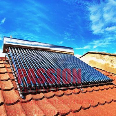 316L Stainelsss Steel Solar Water Heater 300L Tekanan Panas Pipa Solar Kollektor