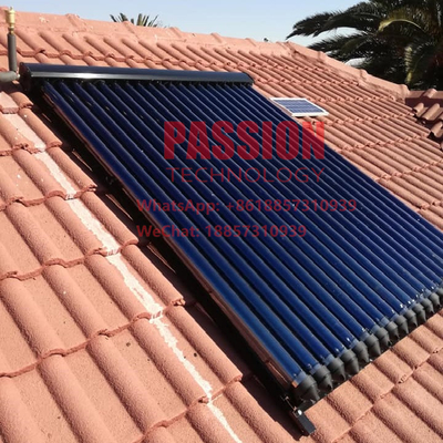 24 Tabung Panas Pipa Solar Panas Kollektor 240L Pencakar Air Surya Tekanan